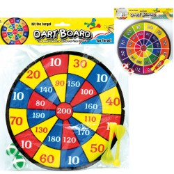 Bersaglio velcro diametro 28 con palline e dardi