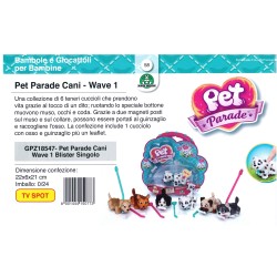 PET PARADE Cani blister 1pz Ass.1  6 soggetti