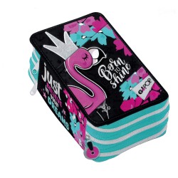 Astuccio 3 zip Flamingo Gopop 23