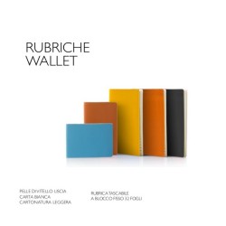 Rubrica WALLET  PELLE 5x8 32 fogli