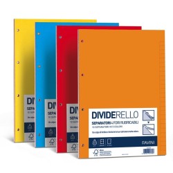 Intercalare Dividerello cartoncino 22x29,7 10fg