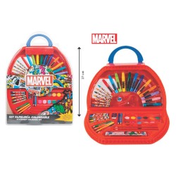 Coloring Set mezza luna 50pz  Marvel