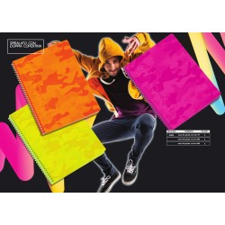 Maxi quaderno spirale A4 con fori TU LED 80gr 70fg