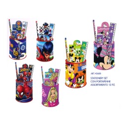 Ass.to 12 Stationery Set c/Portapenne - promo 10+2
