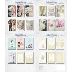 Scatola 24 Biglietti MATRIMON 9x14 24 soggetti *E*