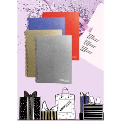 Maxi quaderno spirale A4 senza fori TU GLAMOUR