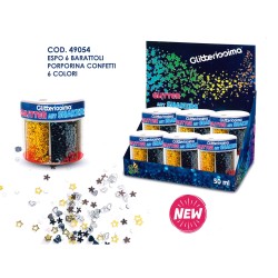 Esp. 6 barattoli Porporina effetto confetti 50ml
