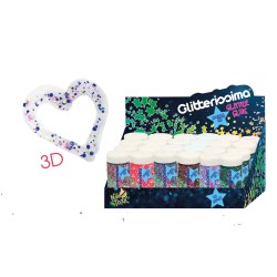 Espositore 24 bottiglie Glitter Glue 3D 40ml