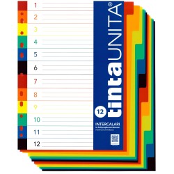 Intercalare PPL A4 12 Tacche Tinta Unita