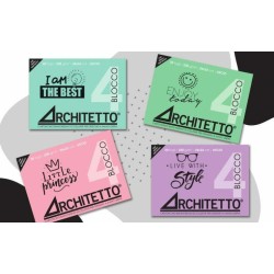 Blocco Architetto 4 24x33 copertina color pastello