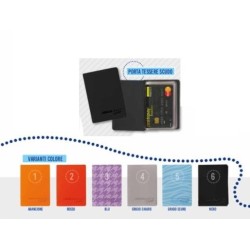 Porta tessere a 12 tasche con protezione