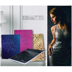 Maxi quaderno spirale A4 senza fori TU GLAMOUR