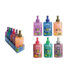Confezione 6 flaconi Colla glitter multicolor