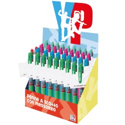 Penna a sfera con messaggio YP inchiostro blu