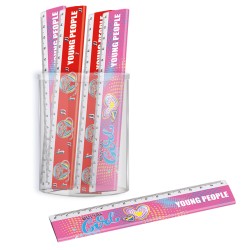 Righelli plastica colorati Young People 16cm