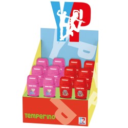 Temperino con contenitore YP 2 fori con gomma