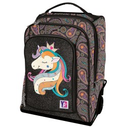 Zaino Trolley con luci nero UNICORNO YP