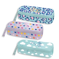 Astuccio Ovale Tinta Unita Hello Kitty cm 22x8x4,5
