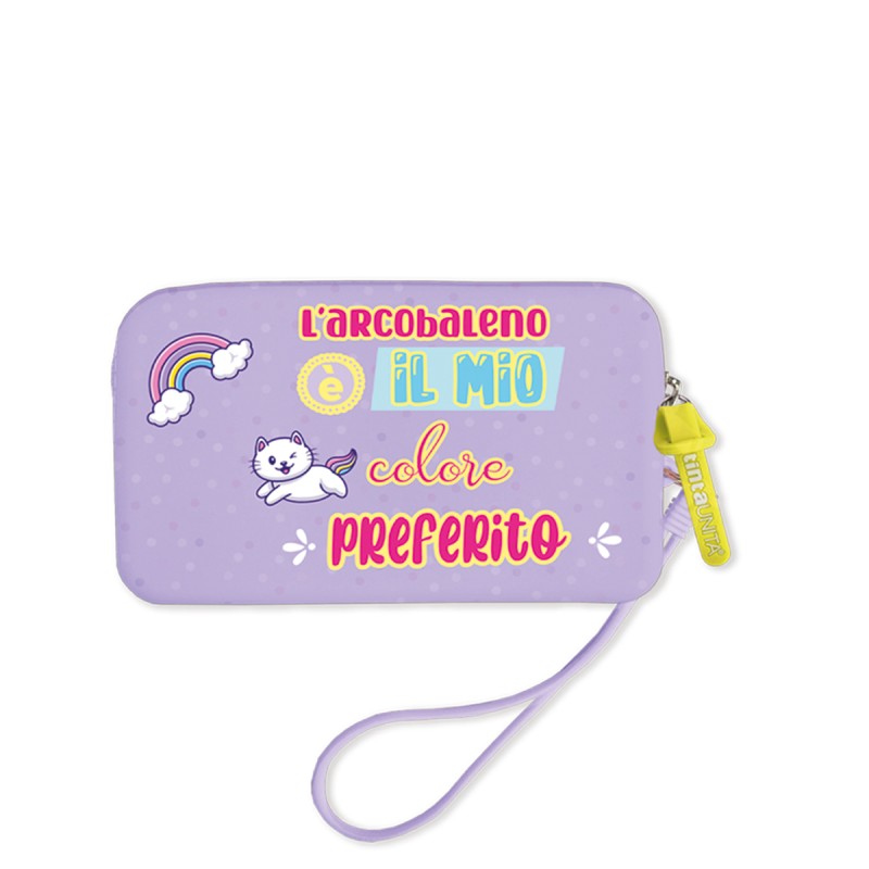 Bustina in silicone con laccetto Tinta Unita Zoo Pool Over - Tinta Unita | Bustine e Taschette 