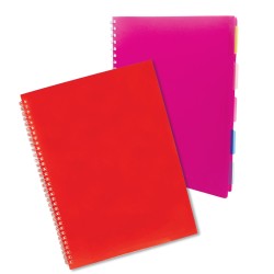 Maxi spirale A4 c/fori e divisori ppl TU Excellent