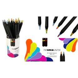 Barattolo 48 Pastelli Tinta Unita 4mm multicolor