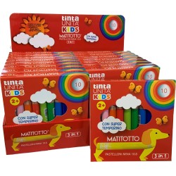 Scatola 10 Matitotti TU Kids 3 in 1 +temper.