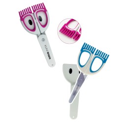 Forbici lama decimetrata 10cm Brush c/custodia