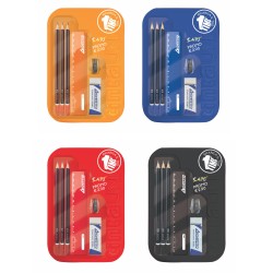 Ricarica Astuccio TU 3 matite HB +temperino+righel