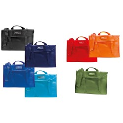 Valigetta tessuto con tracolla cm 27x37x8 -7colori