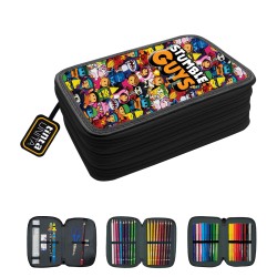 Astuccio 3 Zip NERO TU Stumble Guys